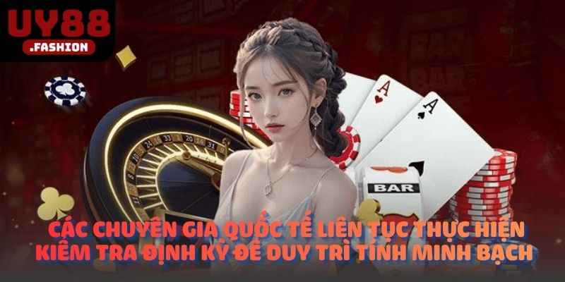 Các chuyên gia quốc tế liên tục thực hiện kiểm tra định kỳ để duy trì tính minh bạch