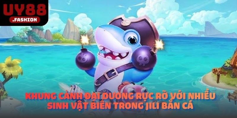 Khung cảnh đại dương rực rỡ với nhiều sinh vật biển trong JILI bắn cá